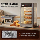 Food Warmer Display for 14" Pizza, 4-Tier Commercial Pizza Warmer Electric